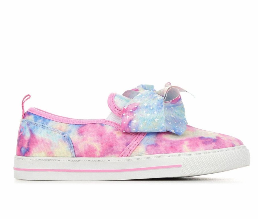 Fashion And Lifestyle Sneakers * | Girls' Nickelodeon Little Kid & Big Kid Jojo Tie Dye Slip-On Sneakers