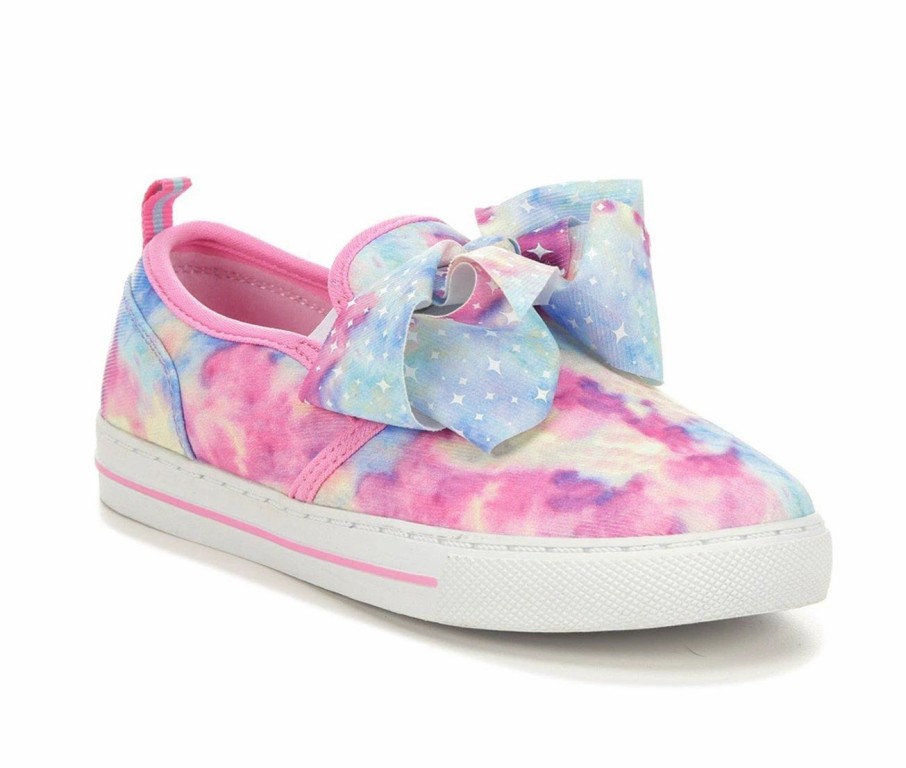 Fashion And Lifestyle Sneakers * | Girls' Nickelodeon Little Kid & Big Kid Jojo Tie Dye Slip-On Sneakers