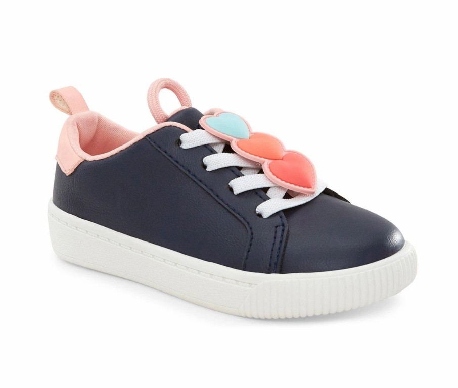 Fashion And Lifestyle Sneakers * | Girls' Carters Toddler & Little Kid Tryptic Fashion Sneakers