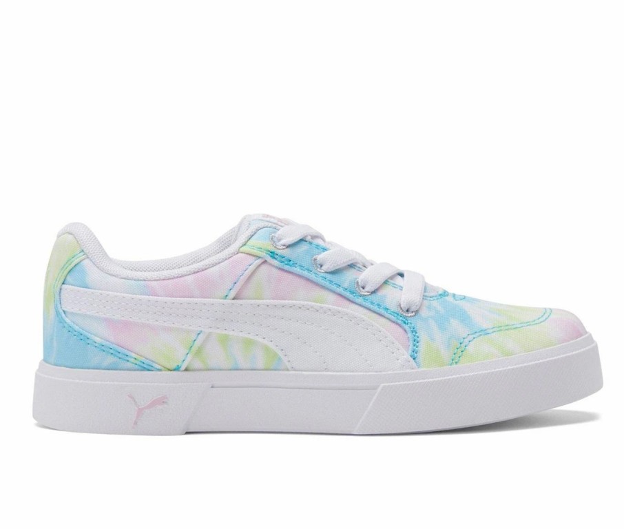 Fashion And Lifestyle Sneakers * | Girls' Puma Little Kid & Big Kid C-Rey Canvas Tie Dye Sneakers