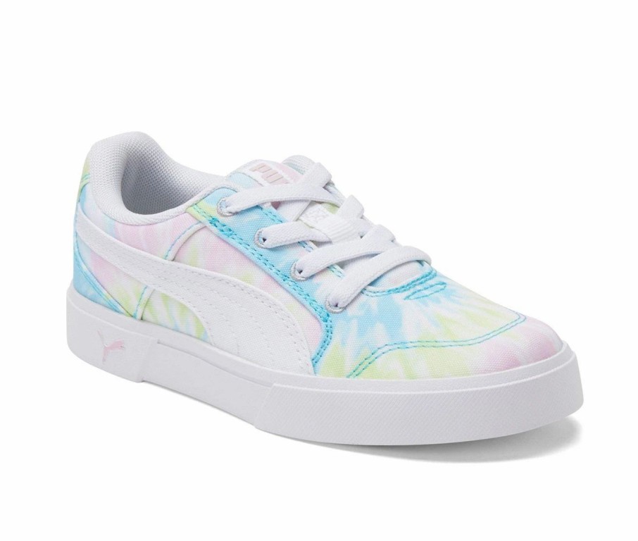 Fashion And Lifestyle Sneakers * | Girls' Puma Little Kid & Big Kid C-Rey Canvas Tie Dye Sneakers