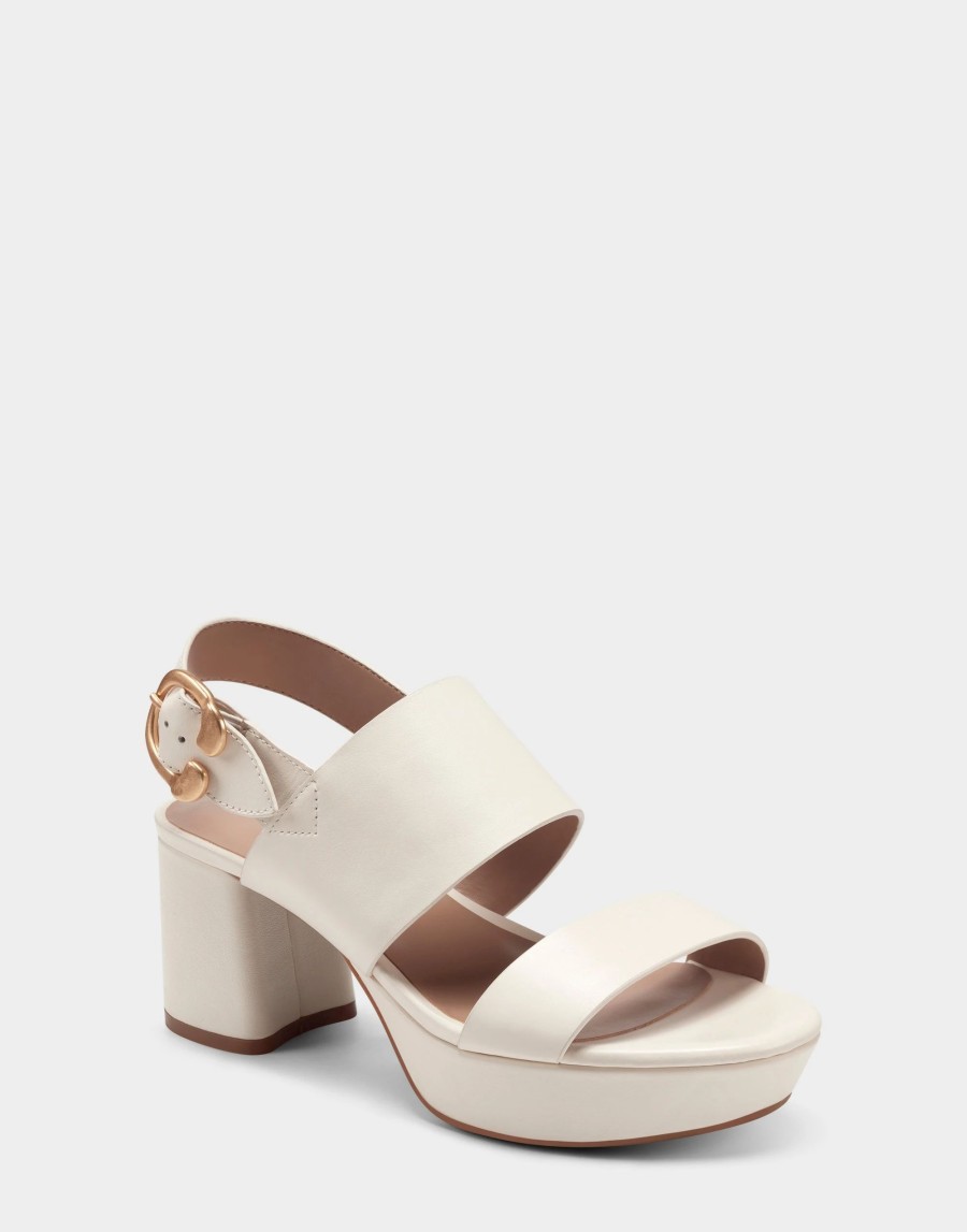 Heels * | Aerosoles Camera Eggshell Leather