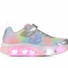 Fashion And Lifestyle Sneakers * | Girls' Skechers Little Kid & Big Kid Heart Lights Simply Love Light-Up Sneakers