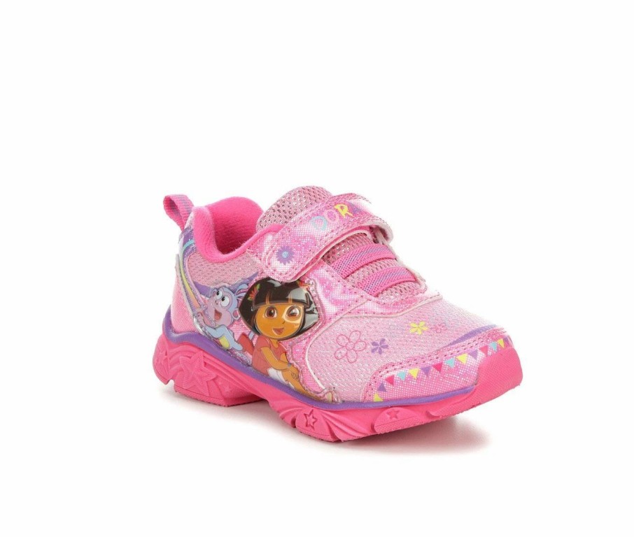 Character Shoes * | Girls' Nickelodeon Toddler & Little Kid Dora The Explorer 7 Light-Up Sneakers