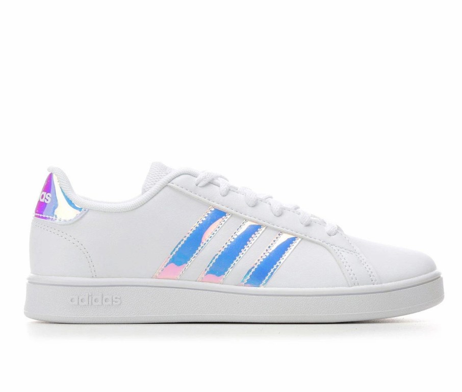 Fashion And Lifestyle Sneakers * | Girls' Adidas Little Kid & Big Kid Grand Court Sneakers