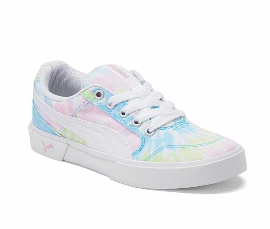 Fashion And Lifestyle Sneakers * | Girls' Puma C-Rey Canvas Tie Dye Jr. Girls Sneakers