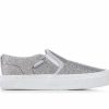 Fashion And Lifestyle Sneakers * | Girls' Vans Little Kid & Big Kid Asher Glitter Slip-On Sneakers