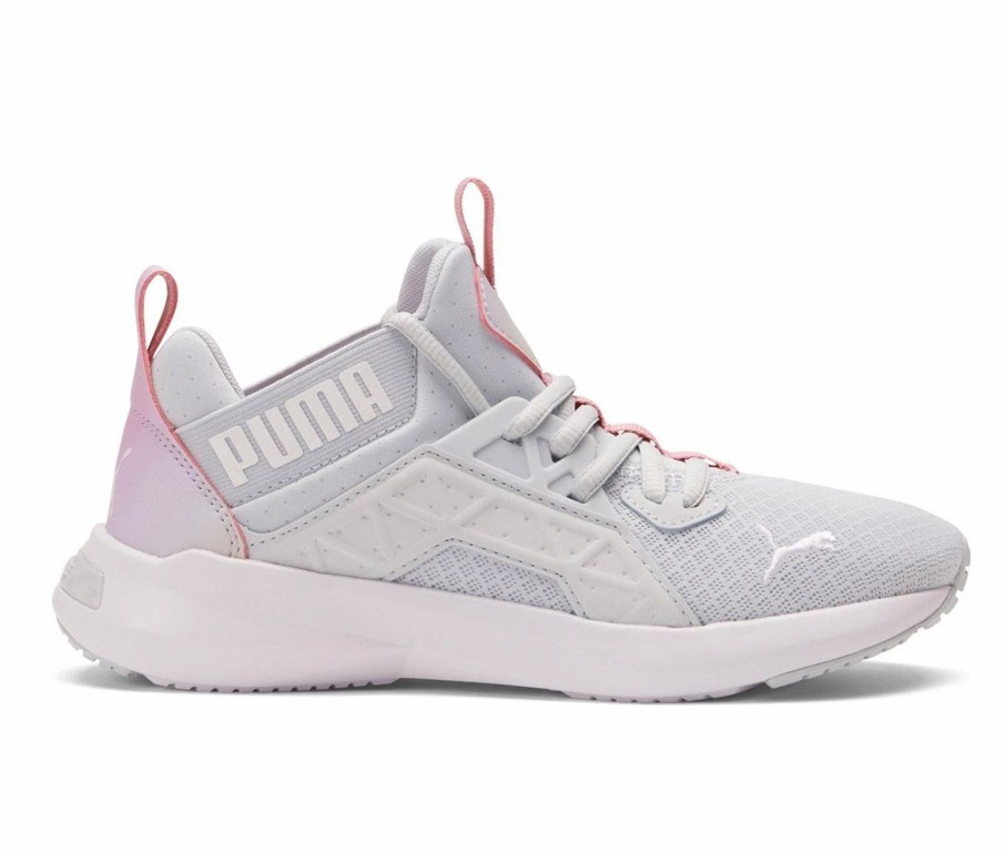 Fashion And Lifestyle Sneakers * | Girls' Puma Big Kid Enzo Softride Prismatic Jr. Sneakers