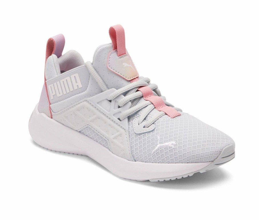 Fashion And Lifestyle Sneakers * | Girls' Puma Big Kid Enzo Softride Prismatic Jr. Sneakers