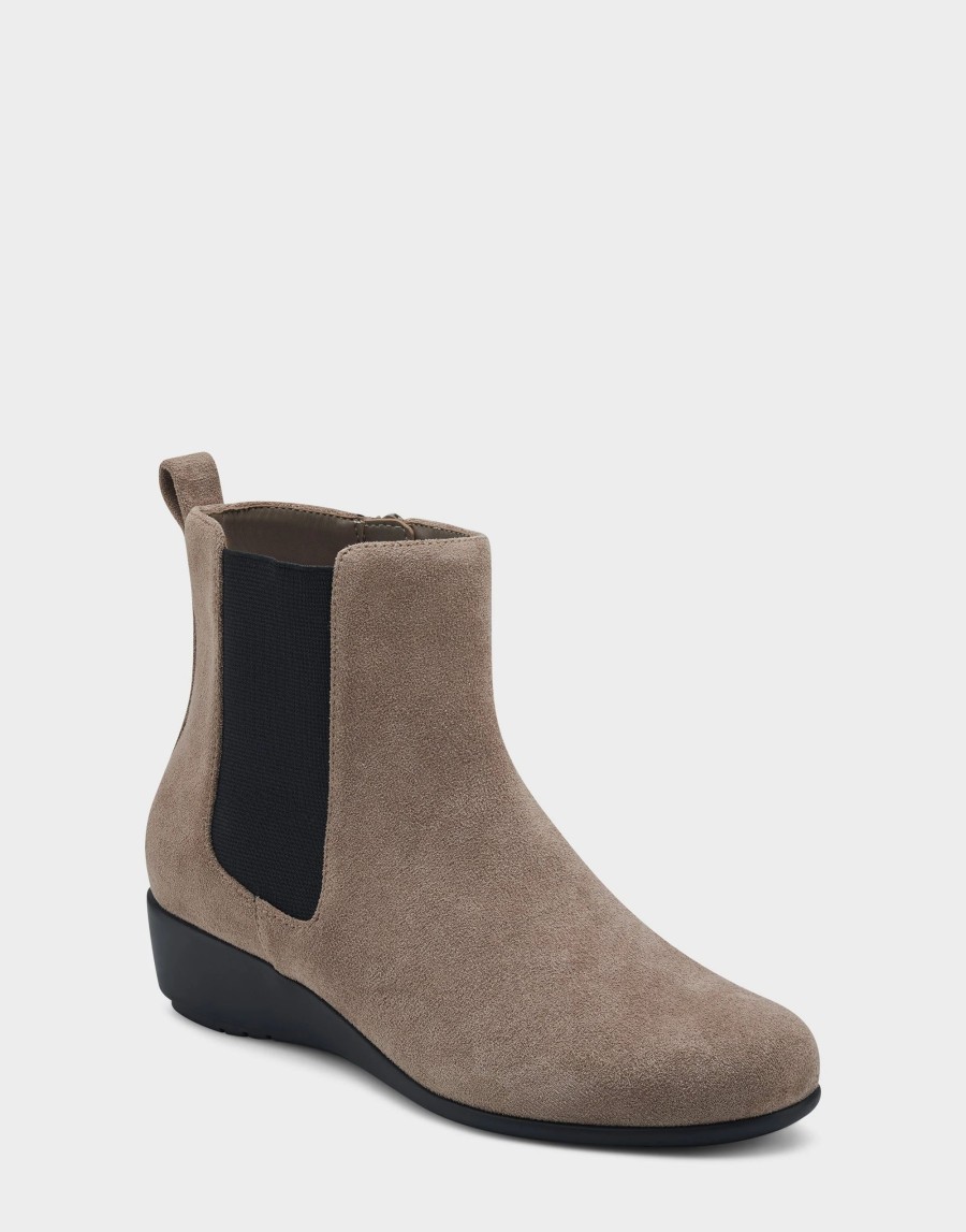 Ankle Boots * | Aerosoles Alisa Tan Faux Suede