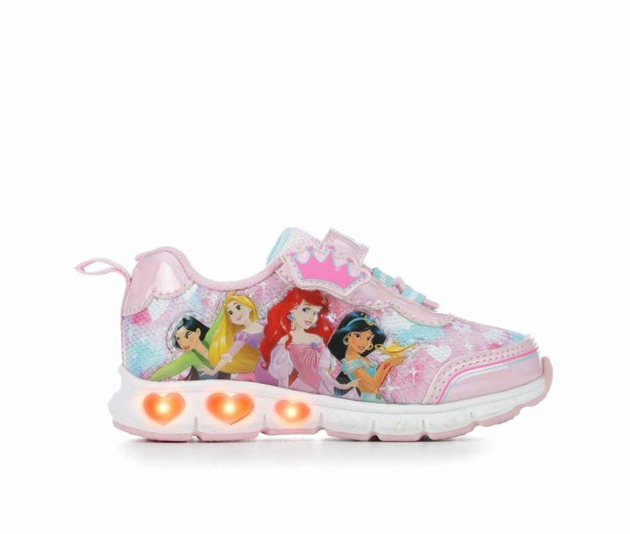 Character Shoes * | Girls' Disney Toddler & Little Kid Princess Light-Up Sneakers