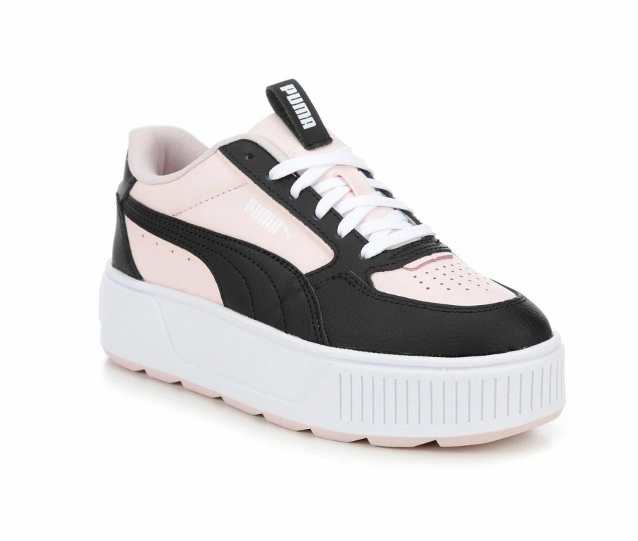 Fashion And Lifestyle Sneakers * | Girls' Puma Big Kid Karmen Rebelle Low Sustainable Platform Sneakers