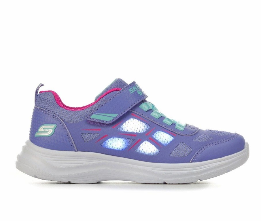 Fashion And Lifestyle Sneakers * | Girls' Skechers Little Kid & Big Kid Glimmer Kicks Light-Up Running Shoes