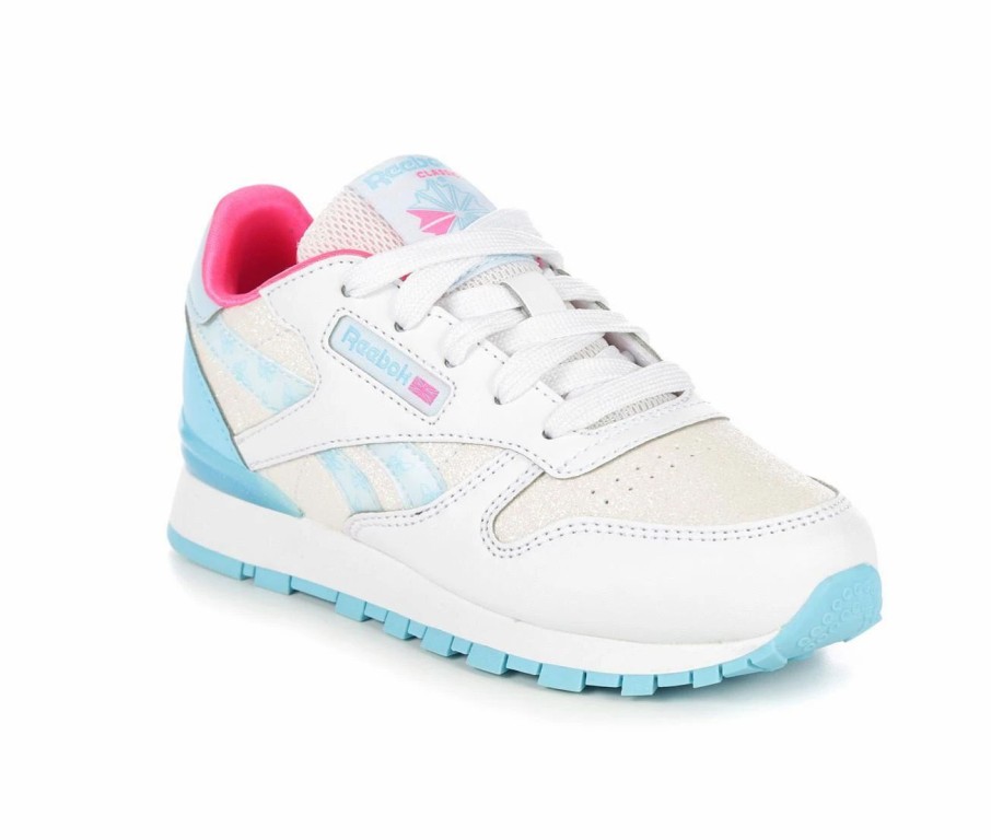 Fashion And Lifestyle Sneakers * | Girls' Reebok Little Kid Classic Step N Flash Light-Up Running Shoes