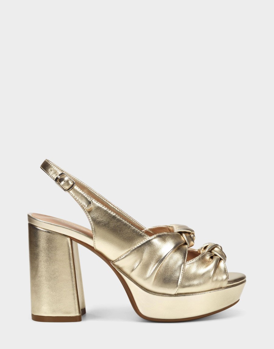 Heels * | Aerosoles Aware Nadia Soft Gold