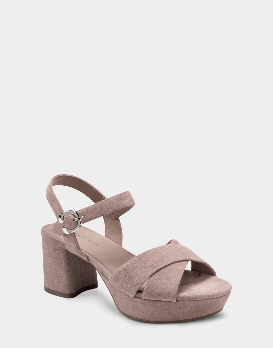 Heels * | Aerosoles Cosmos Blush Suede