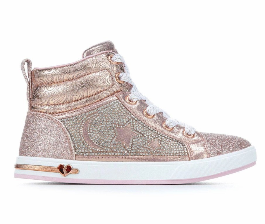 Fashion And Lifestyle Sneakers * | Girls' Skechers Little Kid & Big Kid Shoutouts Starry Aligned High-Top Sneakers