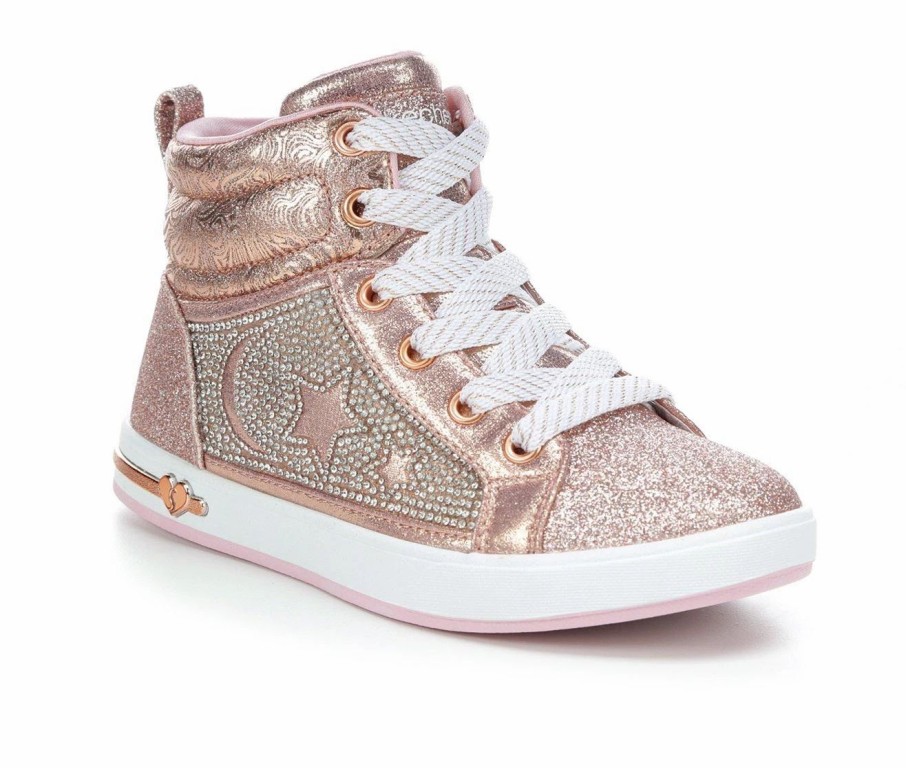 Fashion And Lifestyle Sneakers * | Girls' Skechers Little Kid & Big Kid Shoutouts Starry Aligned High-Top Sneakers