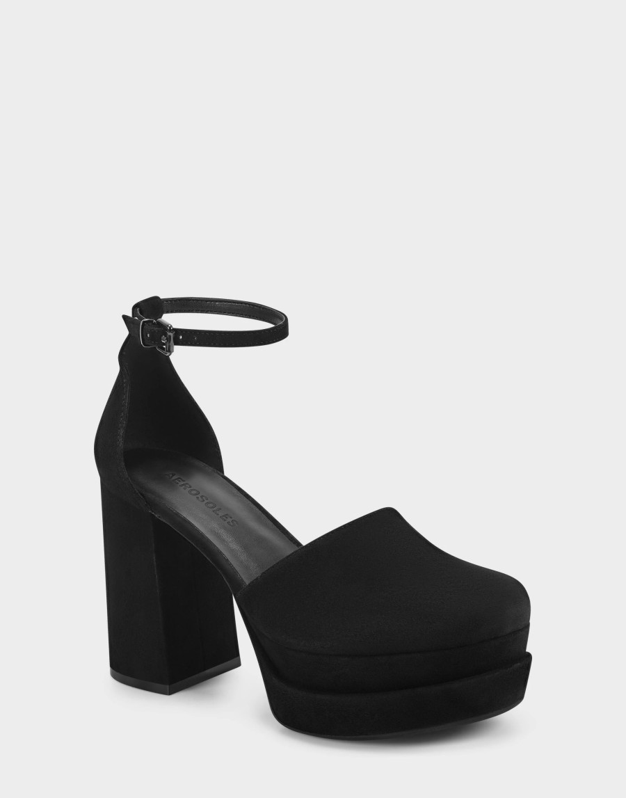 Heels * | Aerosoles Callan Black Suede