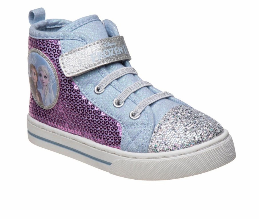 Character Shoes * | Girls' Disney Toddler & Little Kid Frozen Canvas Hi-Top Sneakers