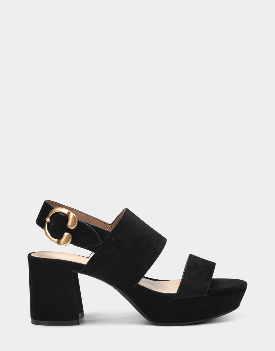 Heels * | Aerosoles Camera Black Suede