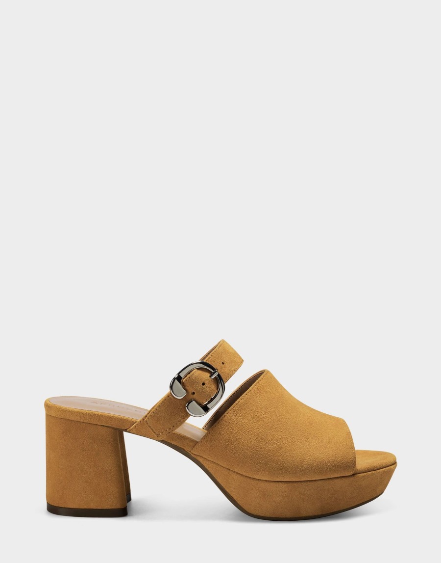 Heels * | Aerosoles Cosmic Tan Suede