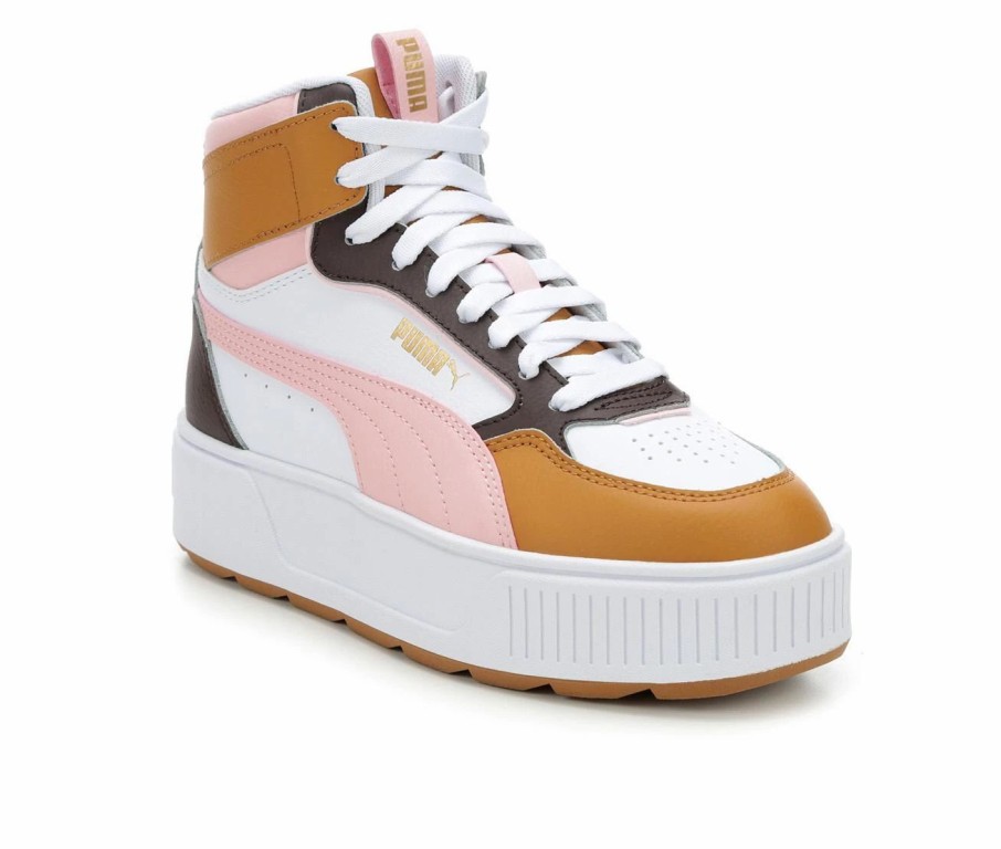 Fashion And Lifestyle Sneakers * | Girls' Puma Big Kid Karmen Rebelle Coco Mid Platform Sneakers