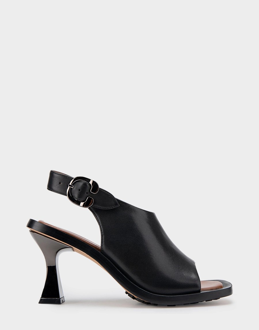 Heels * | Aerosoles Canal Black Leather