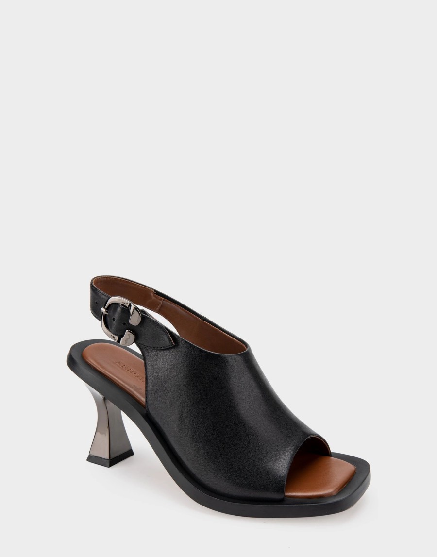 Heels * | Aerosoles Canal Black Leather