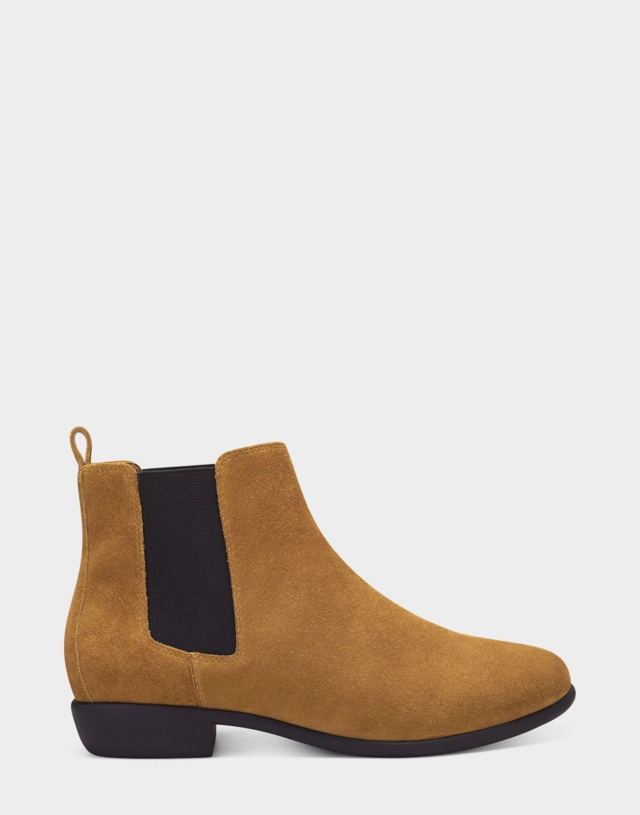 Ankle Boots * | Aerosoles Step Dance Dark Wheat Suede