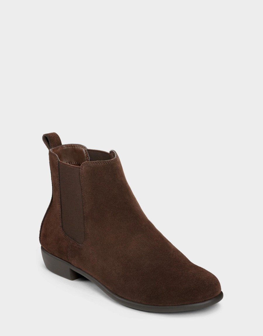 Ankle Boots * | Aerosoles Step Dance Brown Suede