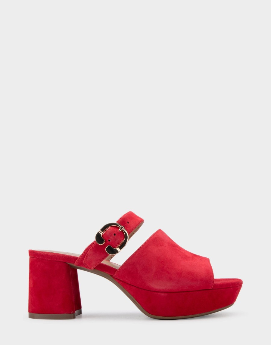 Heels * | Aerosoles Cosmic Red Suede