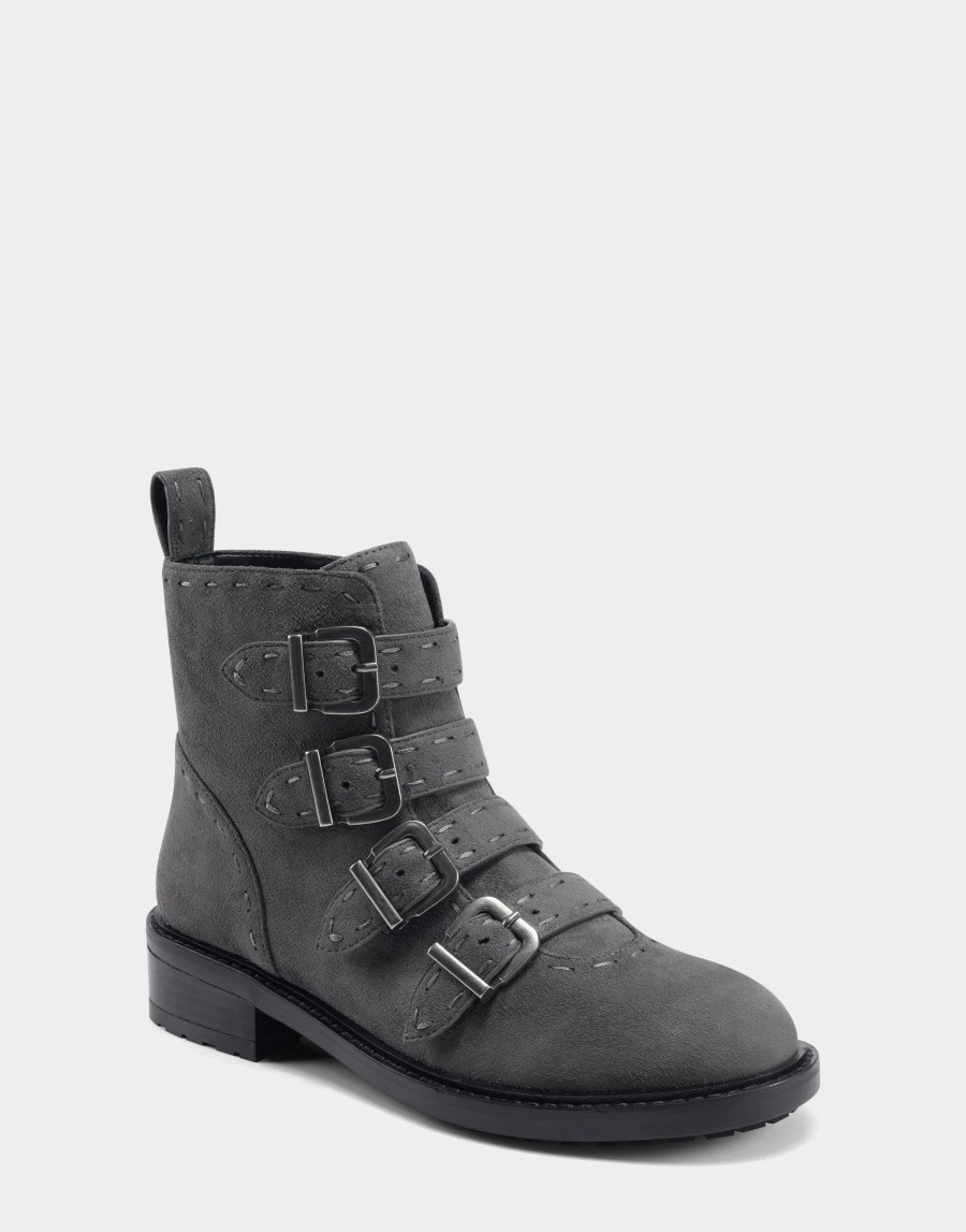 Ankle Boots * | Aerosoles Aware Arezzo Grey Faux Suede