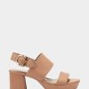 Heels * | Aerosoles Camera Nude Leather