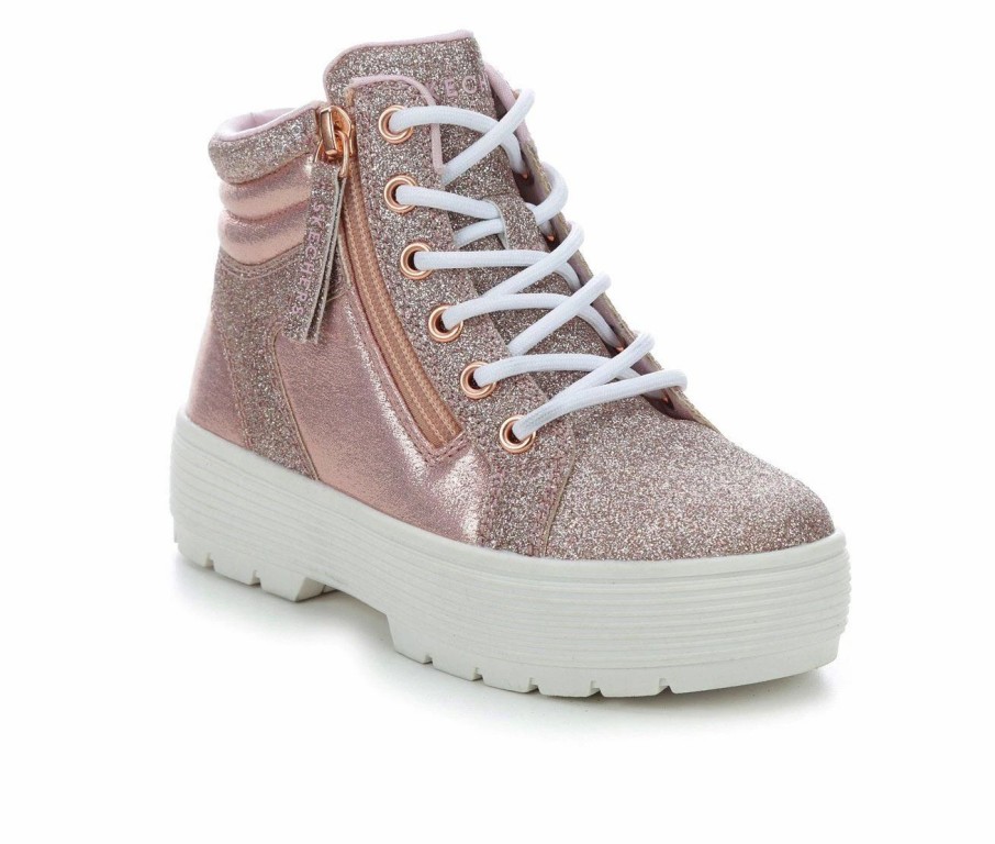 Fashion And Lifestyle Sneakers * | Girls' Skechers Little Kid & Big Kid Elevated City Shine Platform Sneakers