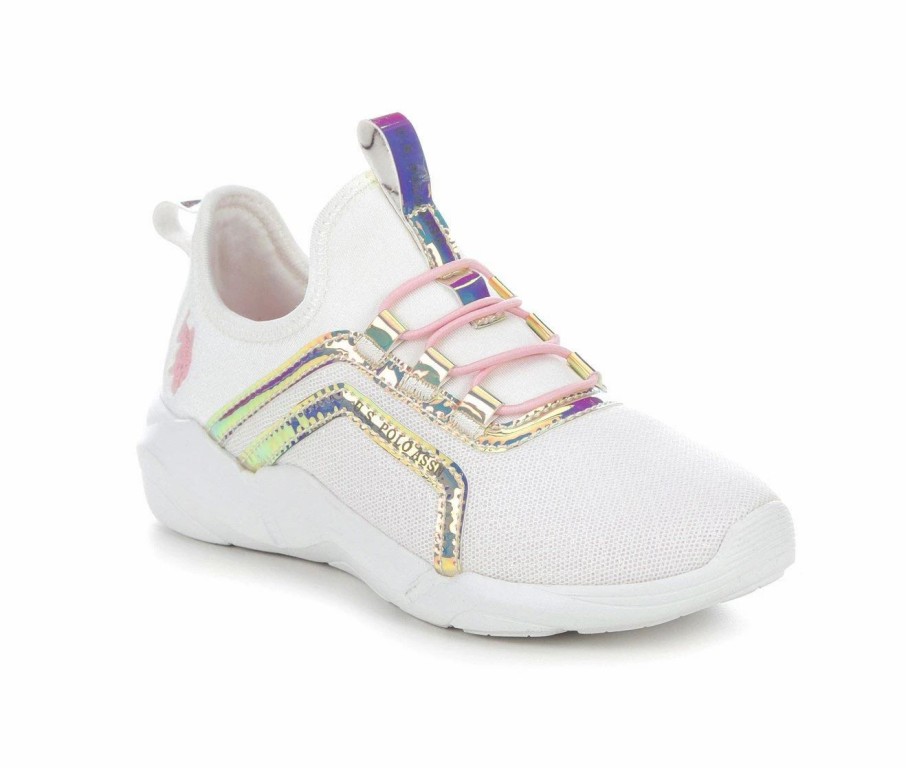 Fashion And Lifestyle Sneakers * | Girls' Us Polo Assn Little Kid & Big Kid Trix Slip-On Sneakers