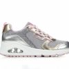 Fashion And Lifestyle Sneakers * | Girls' Skechers Little Kid & Big Kid Uno Metallic Remix Wedge Sneakers