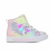 Fashion And Lifestyle Sneakers * | Girls' Skechers Toddler Twinkle Sparks Wing Charm Light-Up High-Top Sneakers