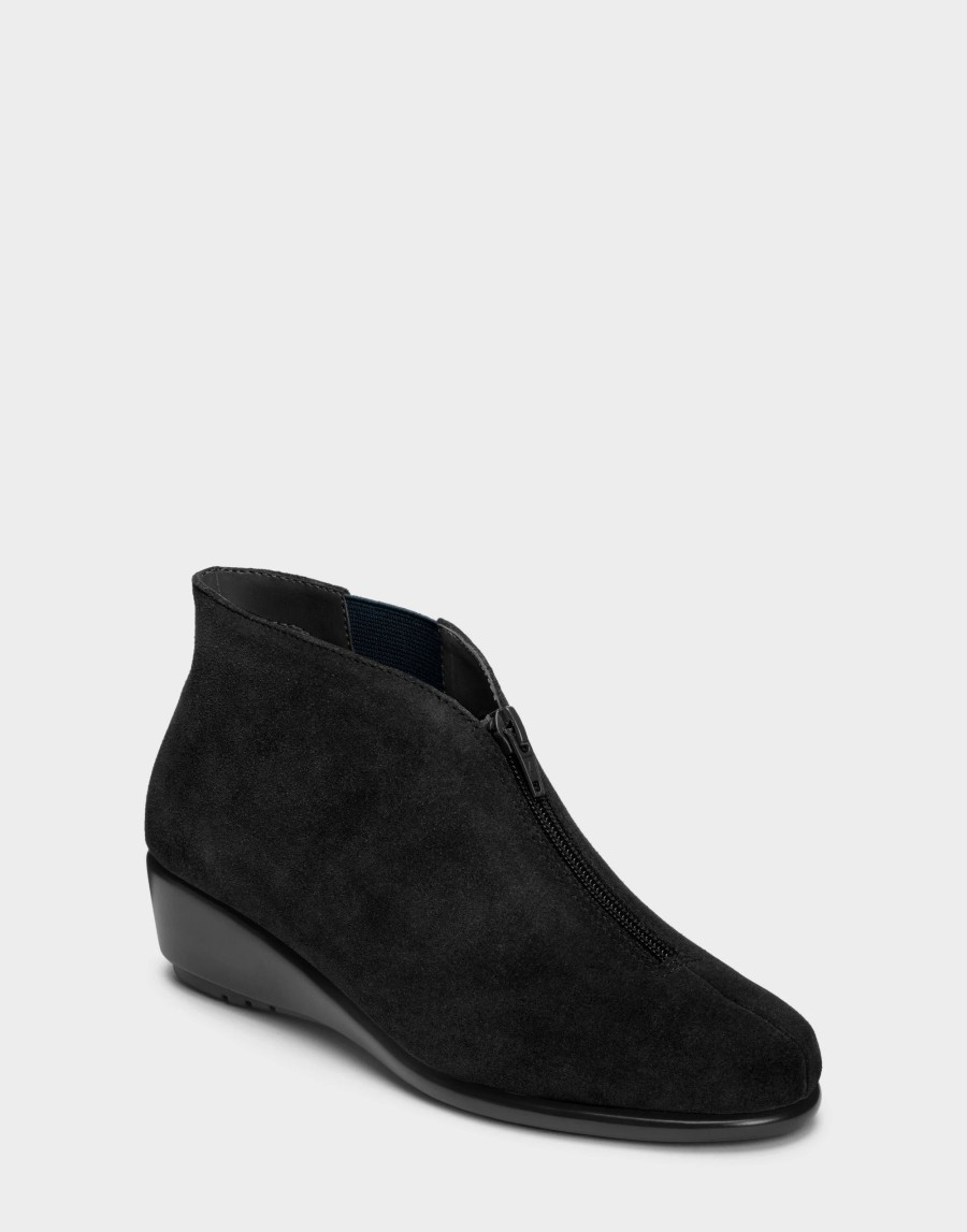 Ankle Boots * | Aerosoles Allowance Black Suede