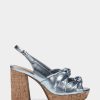 Heels * | Aerosoles Aware Nadia Blue Metallic