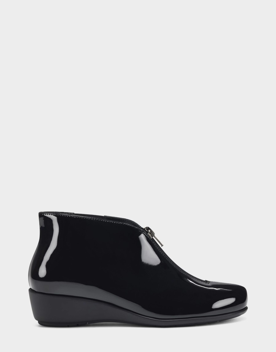 Ankle Boots * | Aerosoles Allowance Black Patent