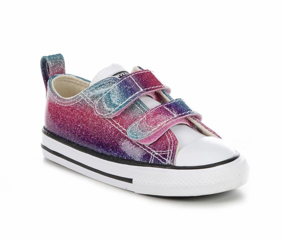 Fashion And Lifestyle Sneakers * | Girls' Converse Toddler Chuck Taylor All Star 2V Glitter Drip Sneakers