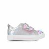 Fashion And Lifestyle Sneakers * | Girls' Skechers Toddler Twinkle Sparks Hearts Light-Up Sneakers