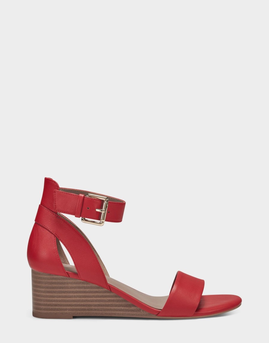 Heels * | Aerosoles Willowbrook Red Leather