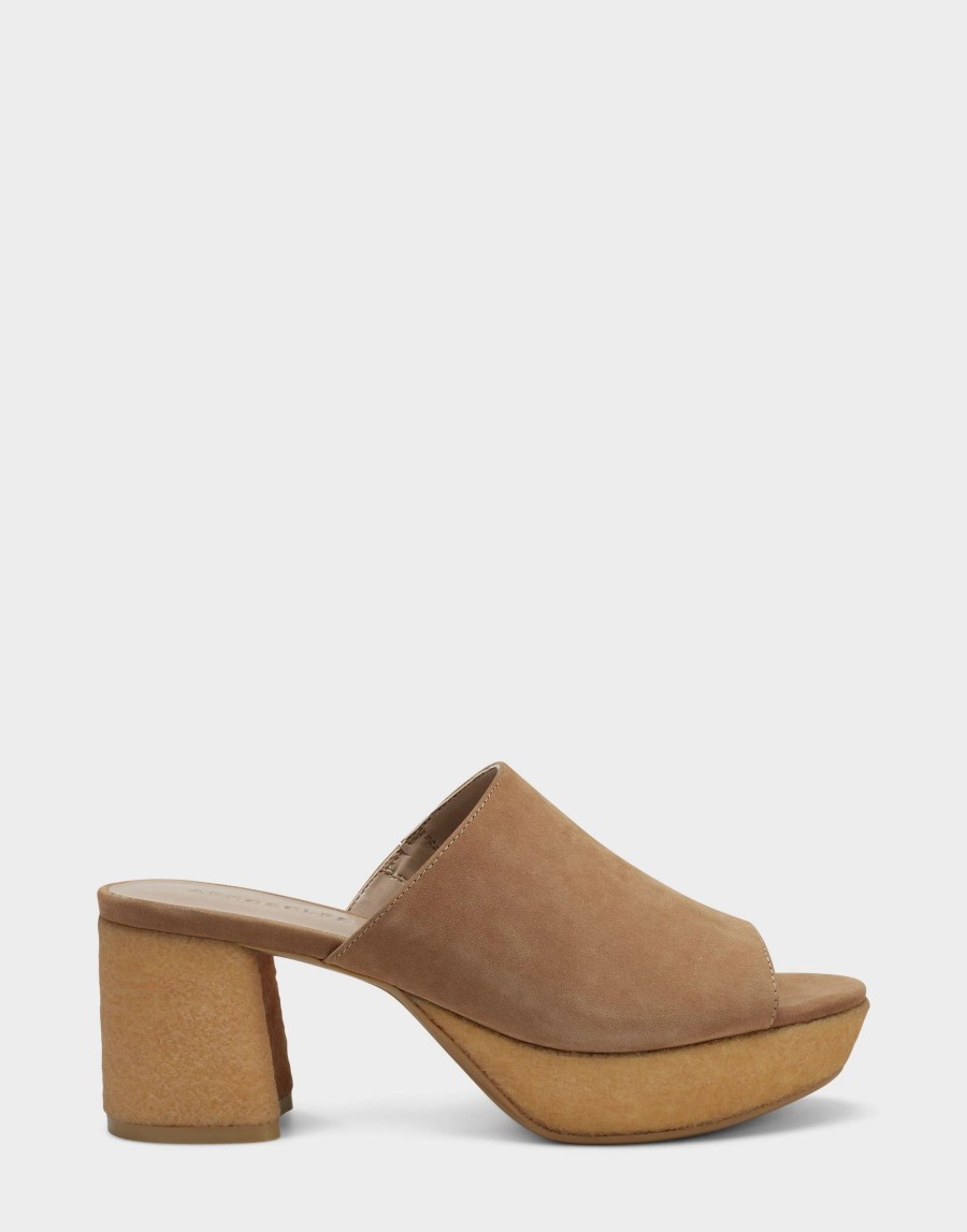 Heels * | Aerosoles Canie Camel Suede