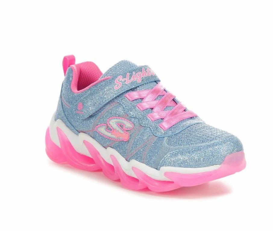 Fashion And Lifestyle Sneakers * | Girls' Skechers Little Kid & Big Kid Hyper Surge Light-Up Sneakers