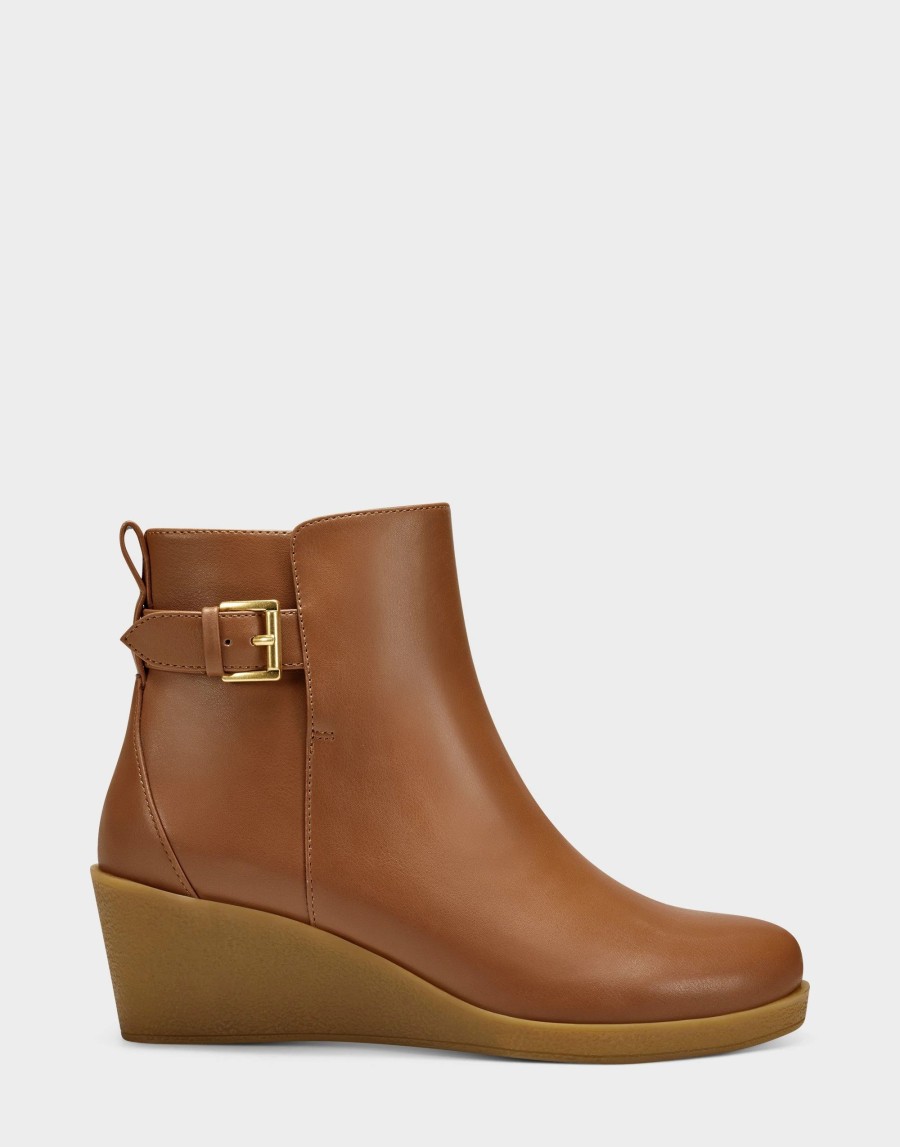 Ankle Boots * | Aerosoles Bonnie Tan Faux Leather