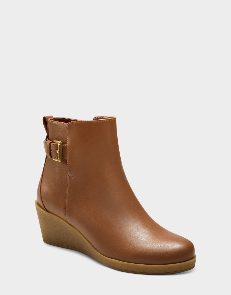 Ankle Boots * | Aerosoles Bonnie Tan Faux Leather