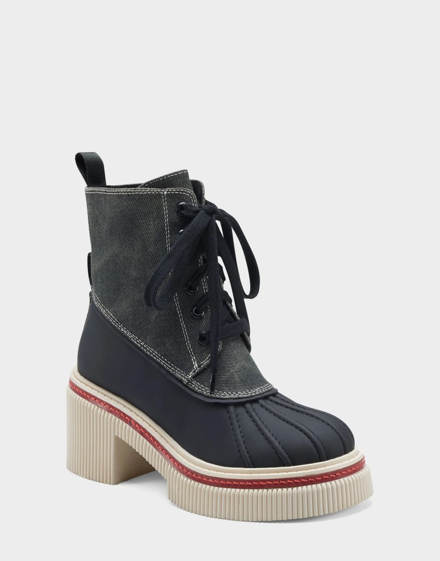 Ankle Boots * | Aerosoles Stellar Black Canvas