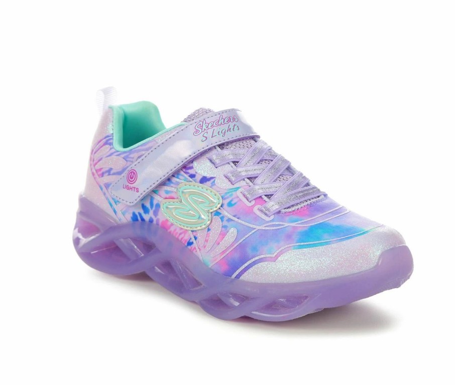 Fashion And Lifestyle Sneakers * | Girls' Skechers Little Kid & Big Kid Twisty Ice Light-Up Shoes